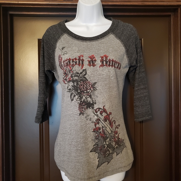 Crash & Burn half sleeve top - Picture 1 of 4